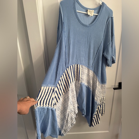 THREE BIRD NEST - FULL TILT CONTRAST DRESS - BNWOT - LARGE - Picture 2 of 9